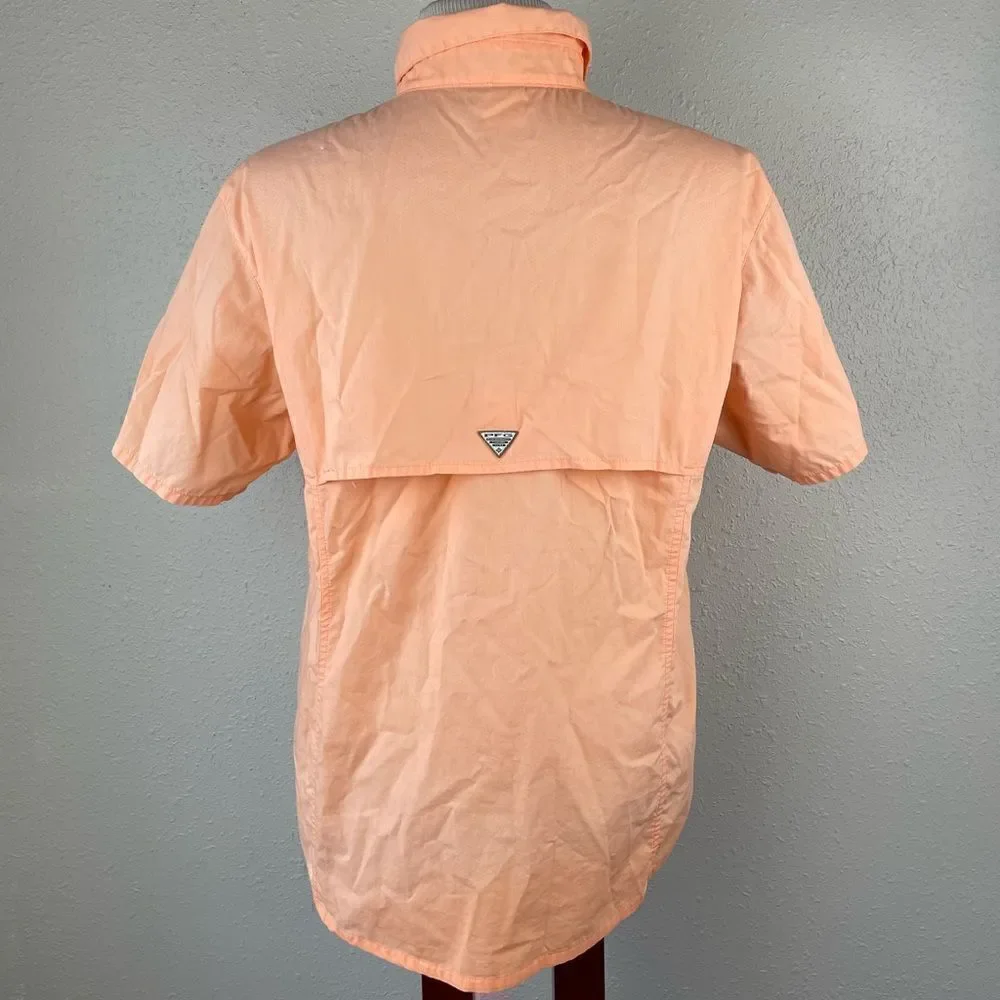 Columbia PFG Vented Button Down Shirt Size L EUC